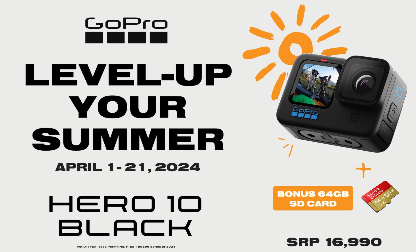 Gopro Level up your Summer Promo